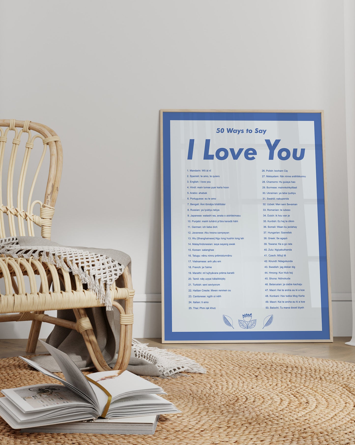 50 Ways to Say I Love You Prints