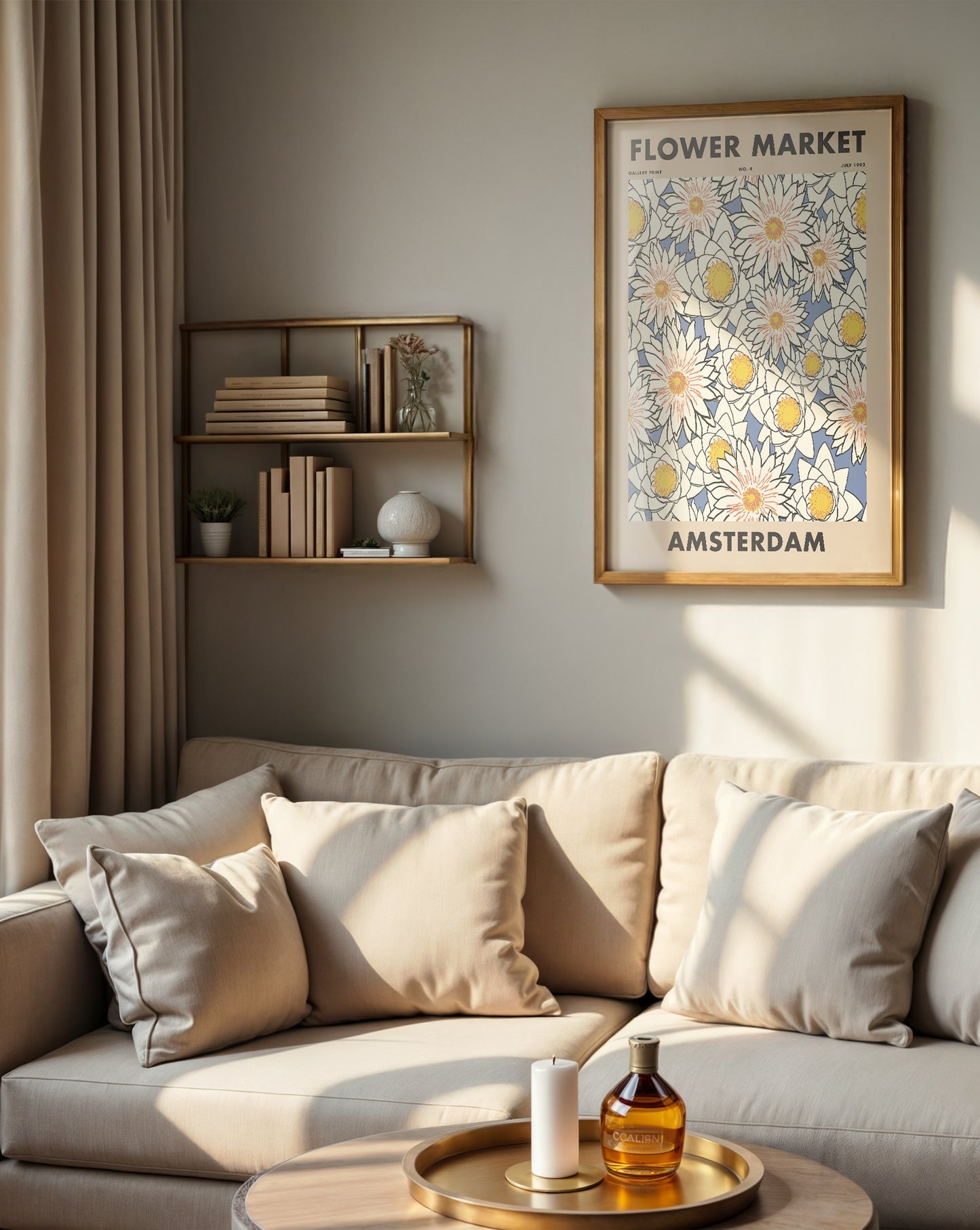 Flower Market Amsterdam Poster