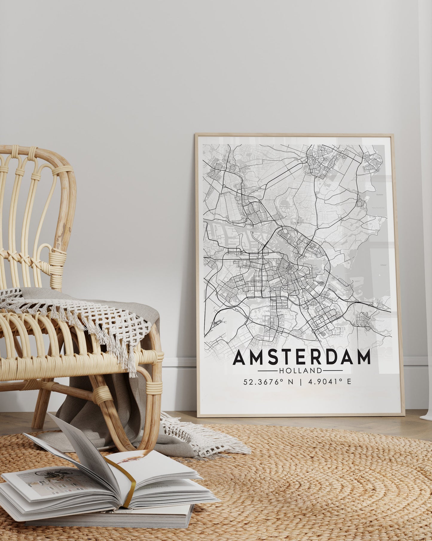 Amsterdam Holland Map Prints