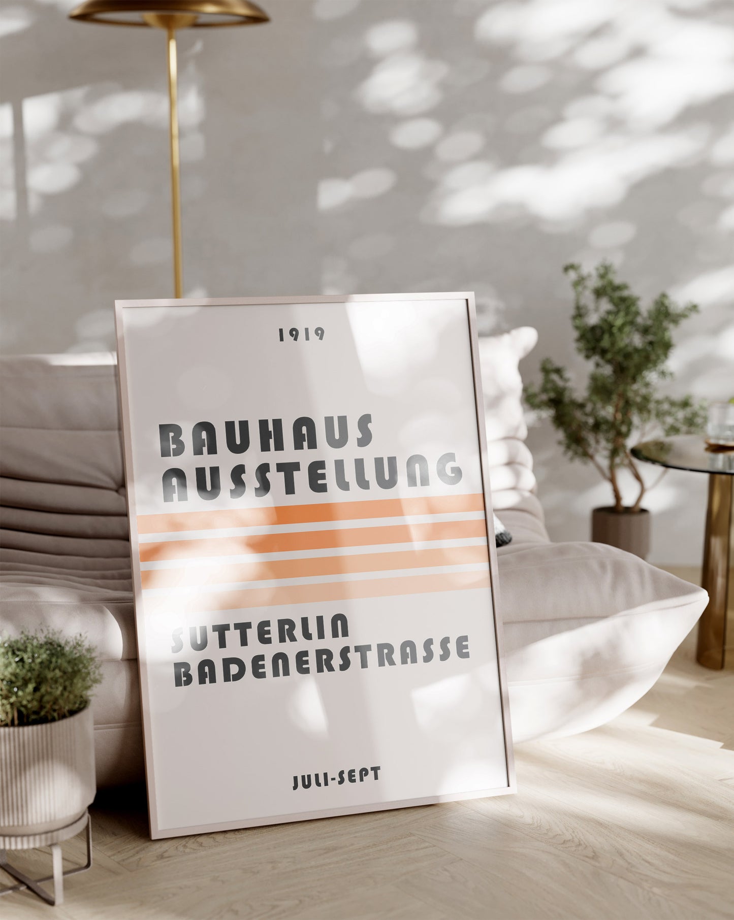 Bauhaus Ausstellung Juli - Sept Orange Print