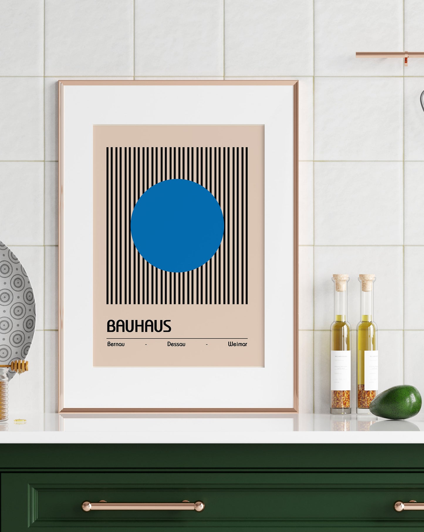Bauhaus Weimar Light Blue Print