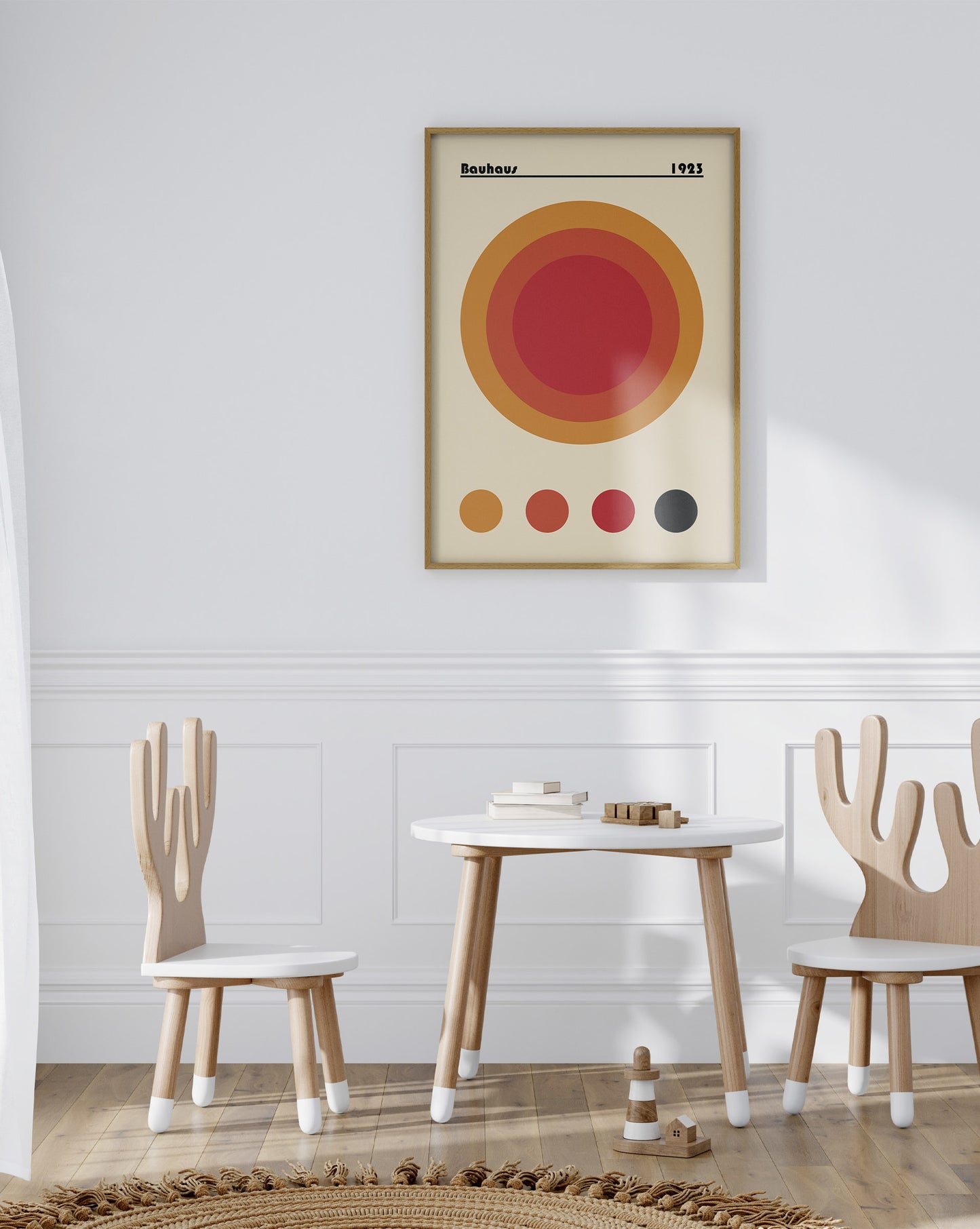 Bauhaus 1923 Orange to Red Print