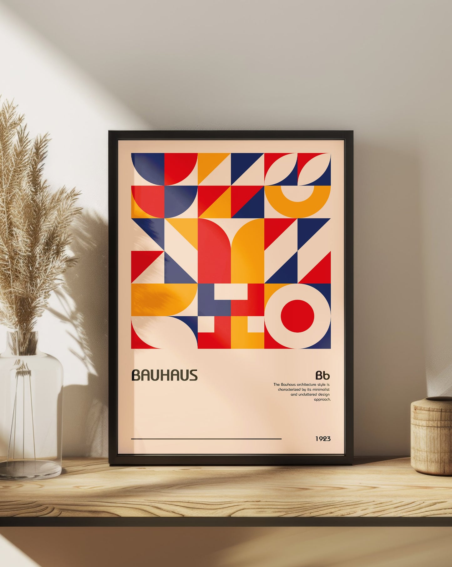 Bauhaus Architecture Orange Print