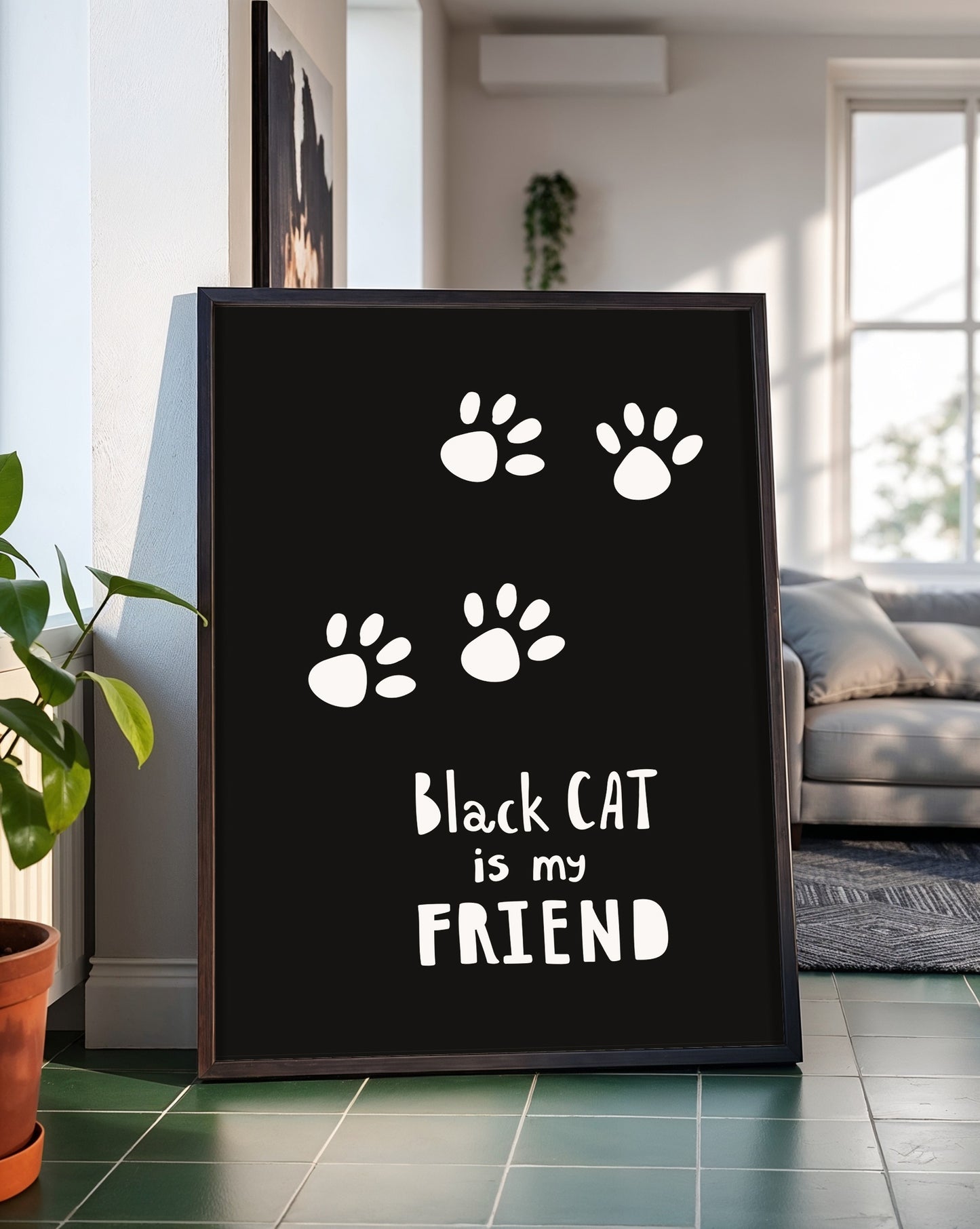Black Cat is My Friend Prints