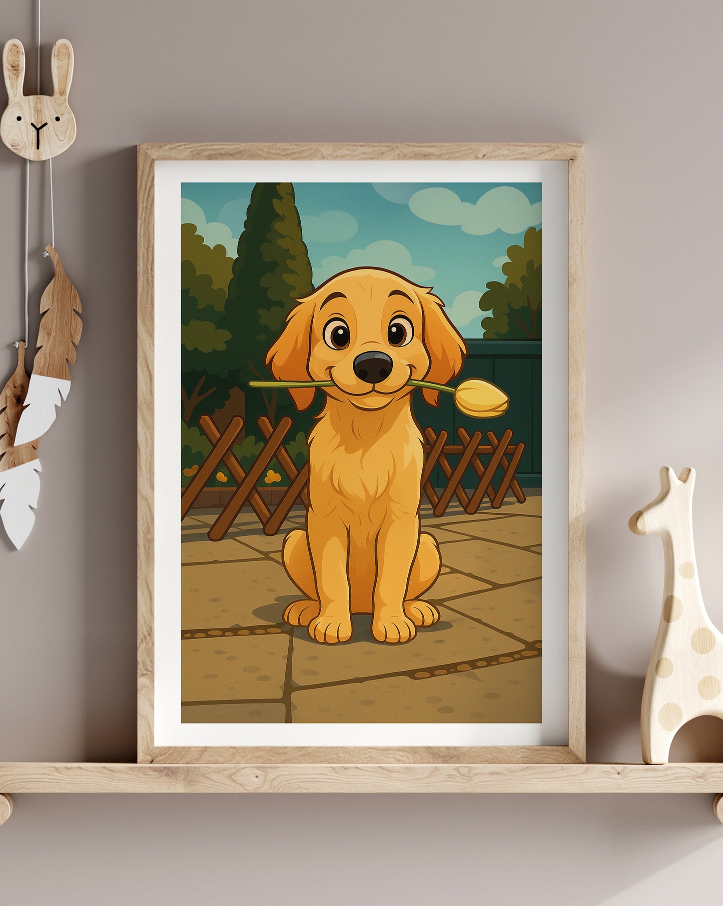 Golden Retriever Puppy Prints