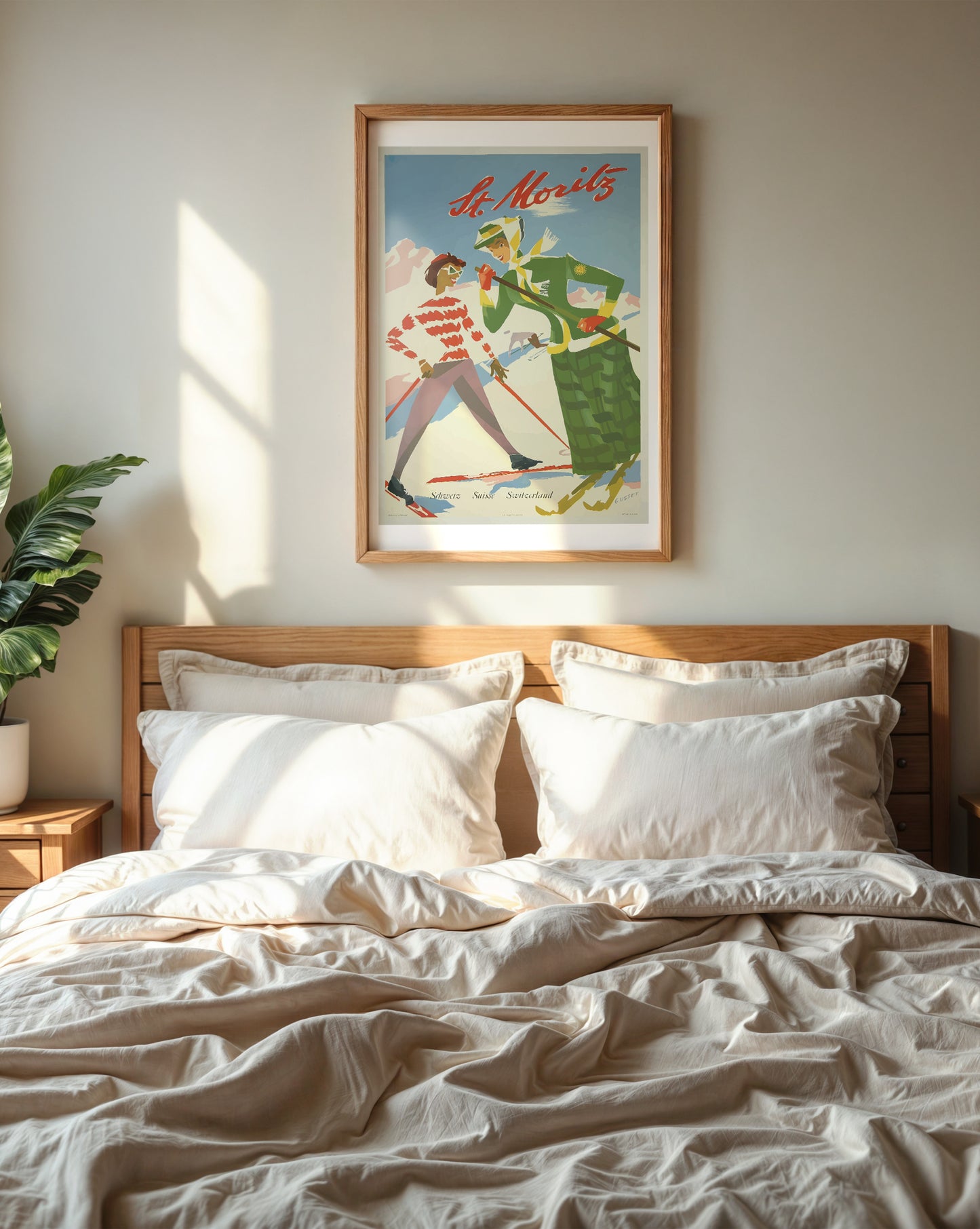 St. Moritz – Vintage Ski Travel Poster