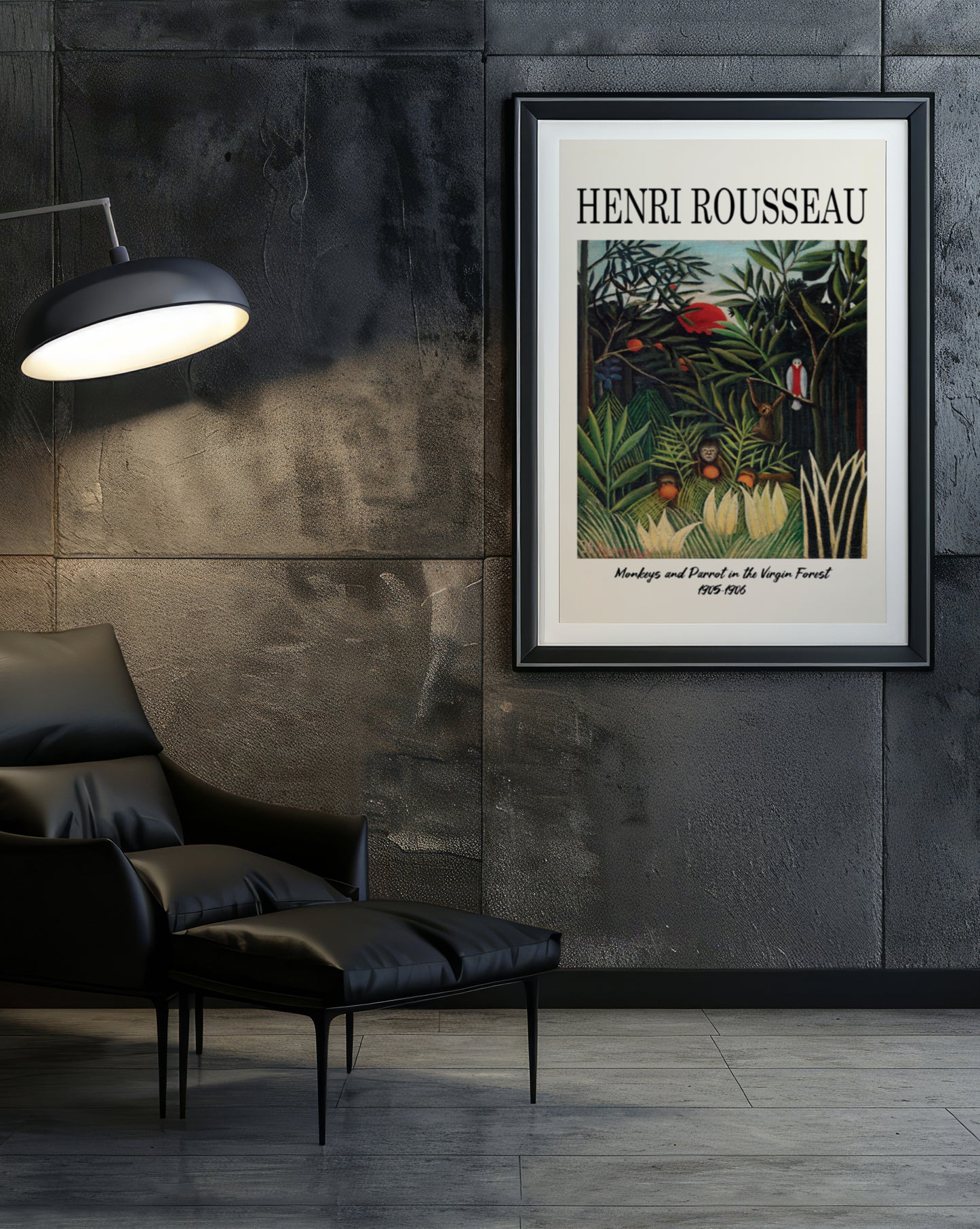 Henri Rousseau – Monkeys and Parrot in the Virgin Forest (1905–1906) Art Print