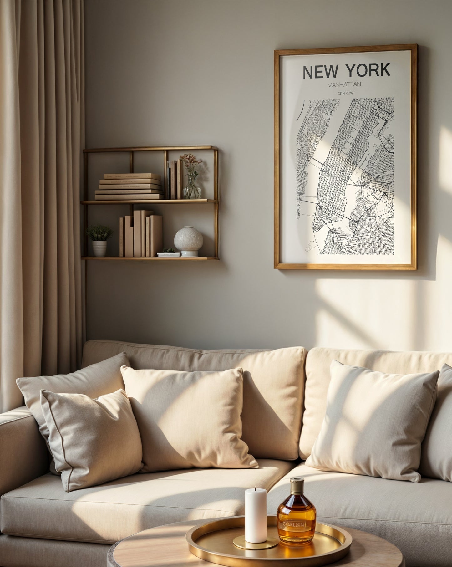 New York – Manhattan Map Poster