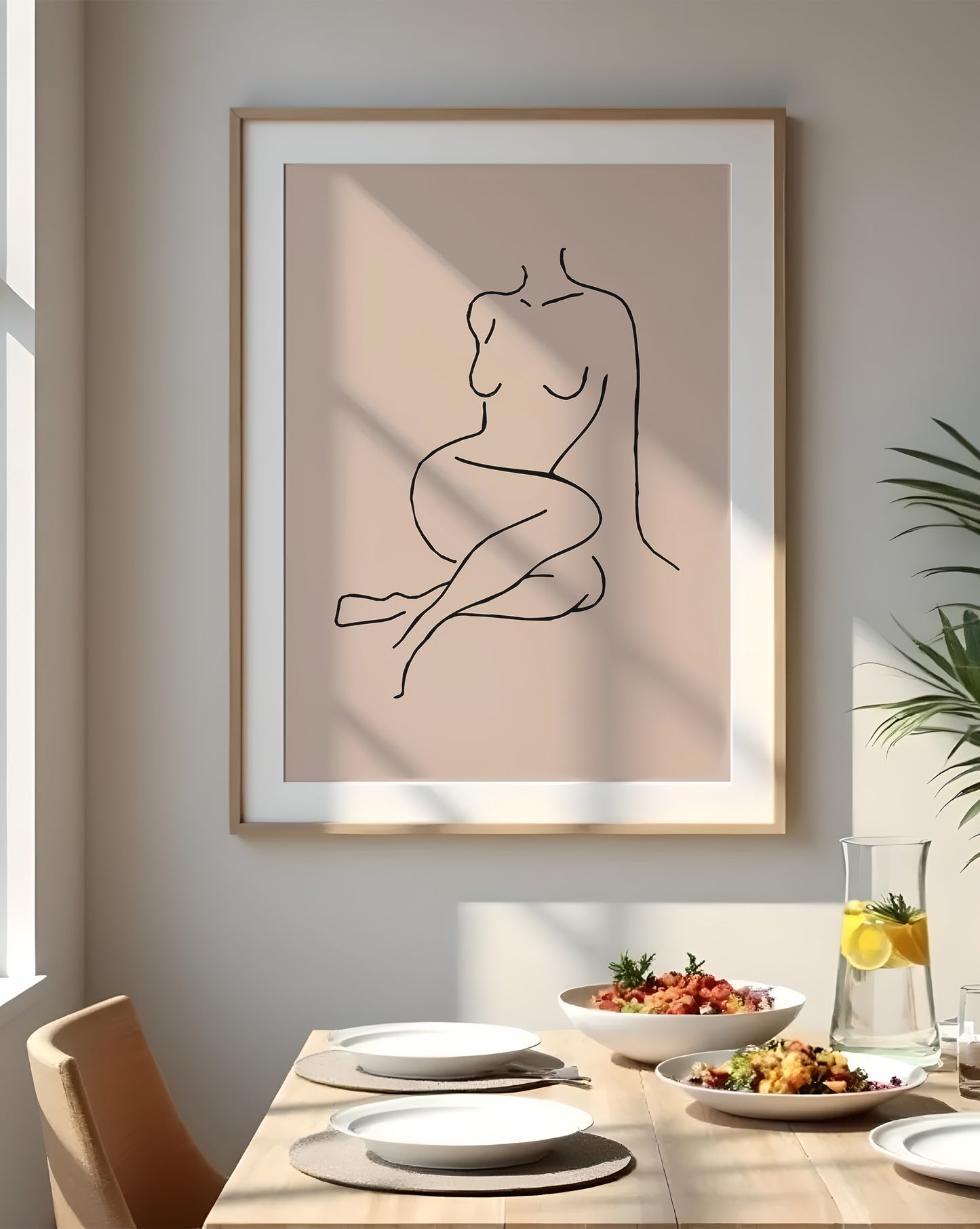 Nude Women Line Art Print