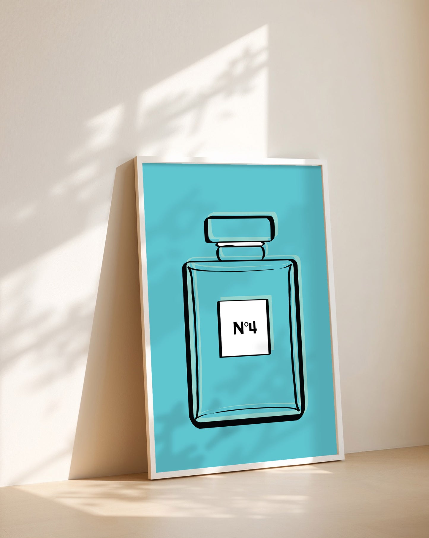 Perfume No. 4 – Blue Modern Pop Art Print