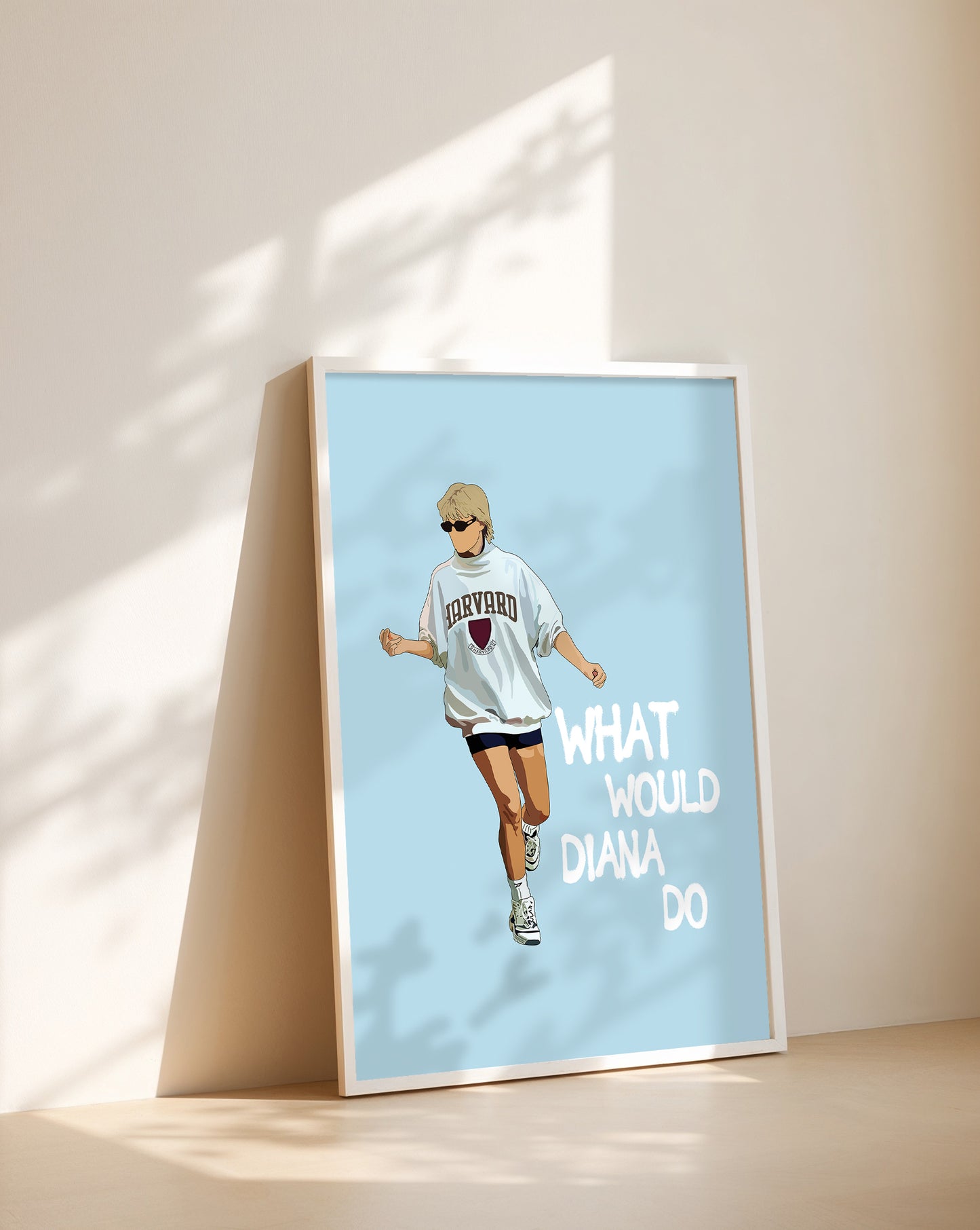 What would Diana do Blue Princess Diana Poster