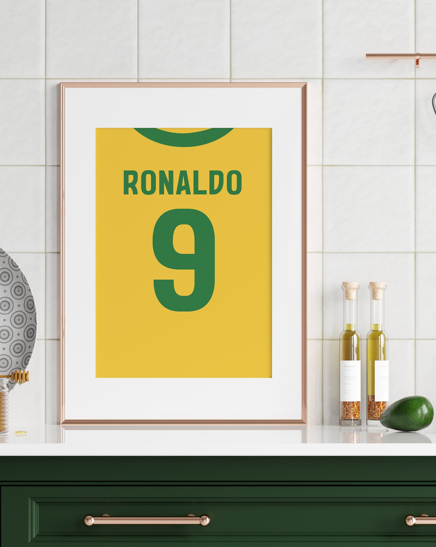 Ronaldo #9 Soccer Print
