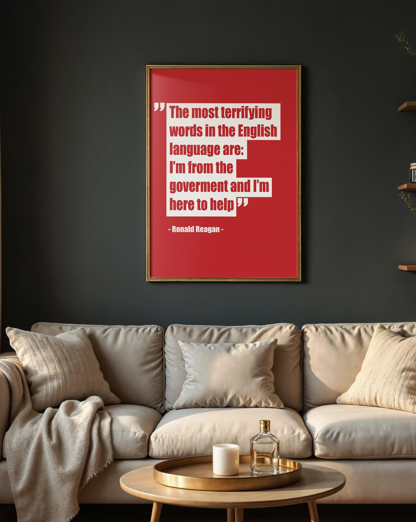 Ronald Reagan – Government Quote Poster