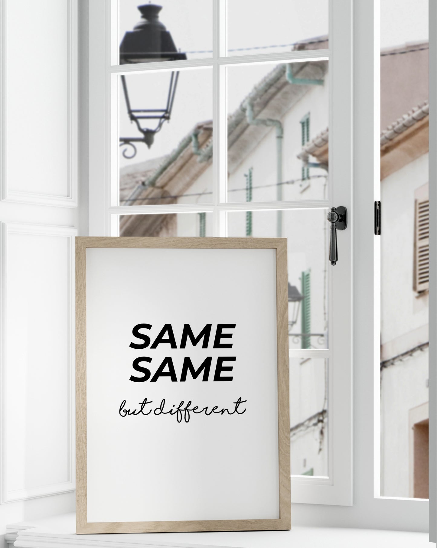 Same Same But Different – Minimalist Typography Poster
