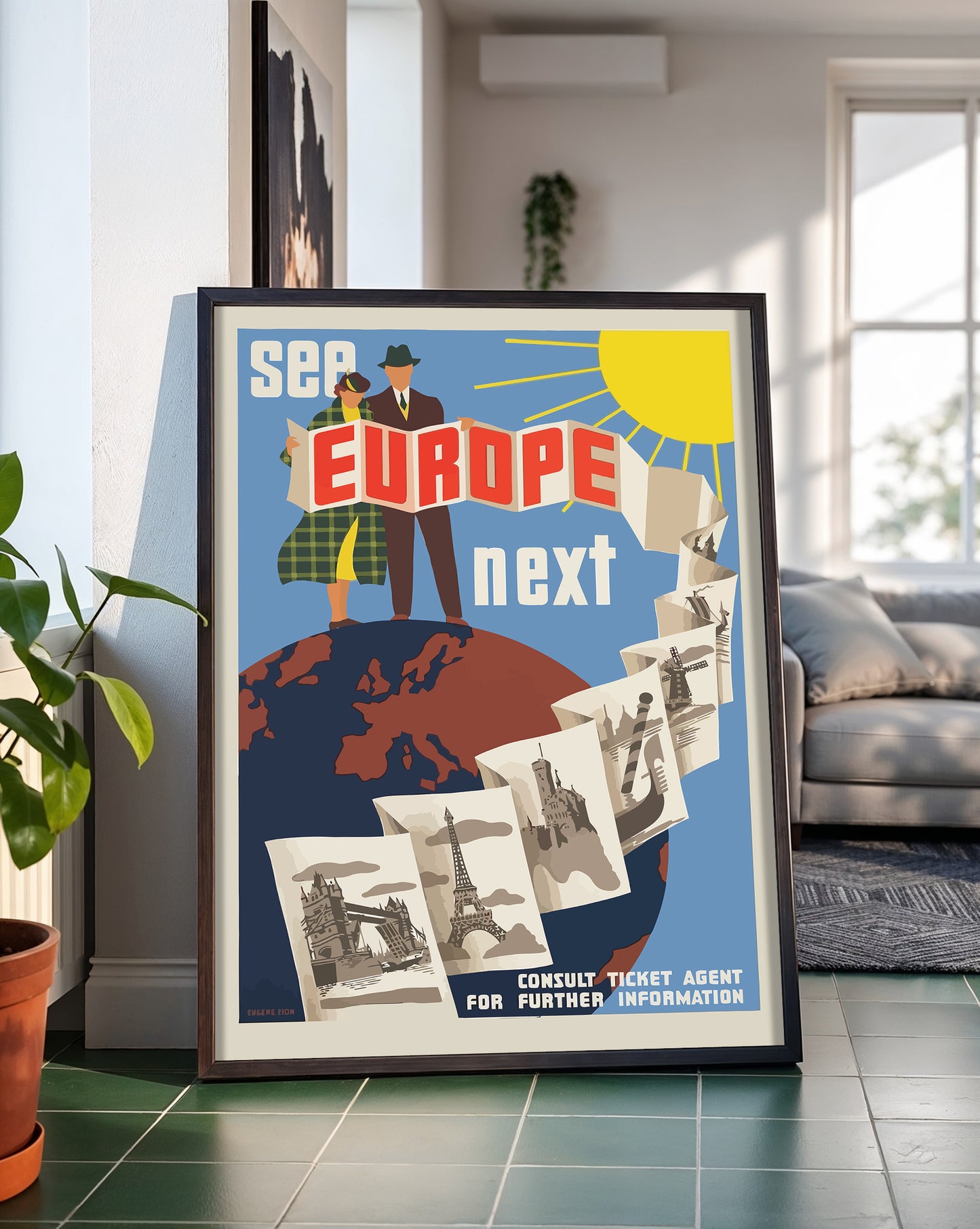 See Europe Next Vintage Prints