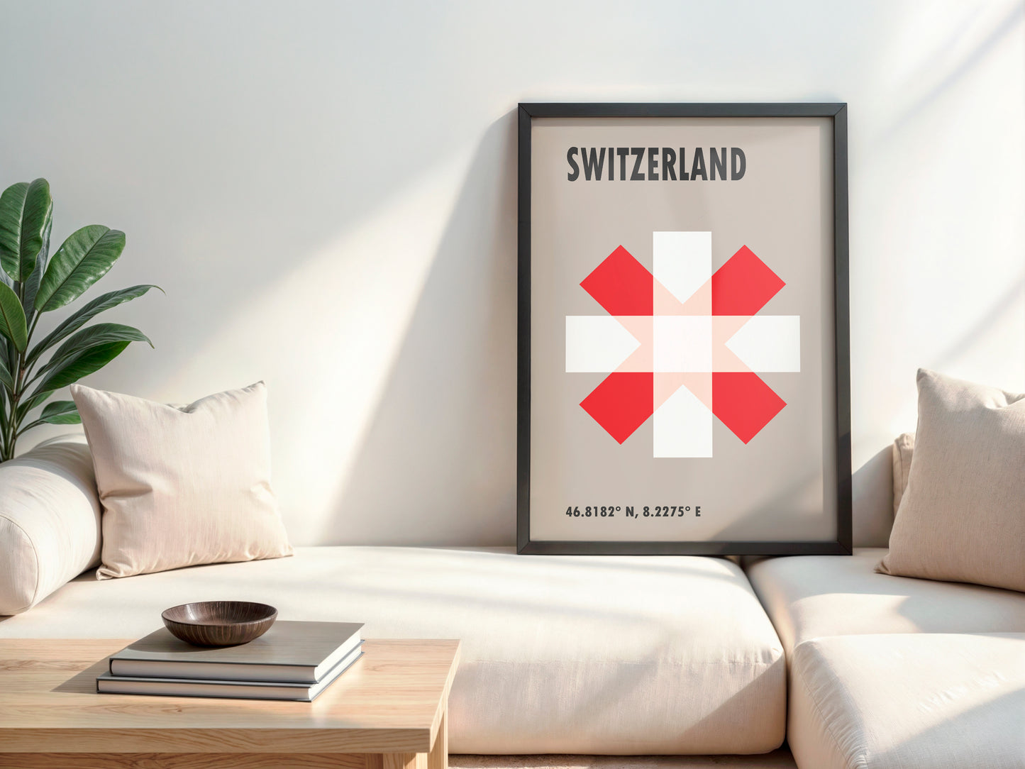 Swiss Switzerland Flag Poster