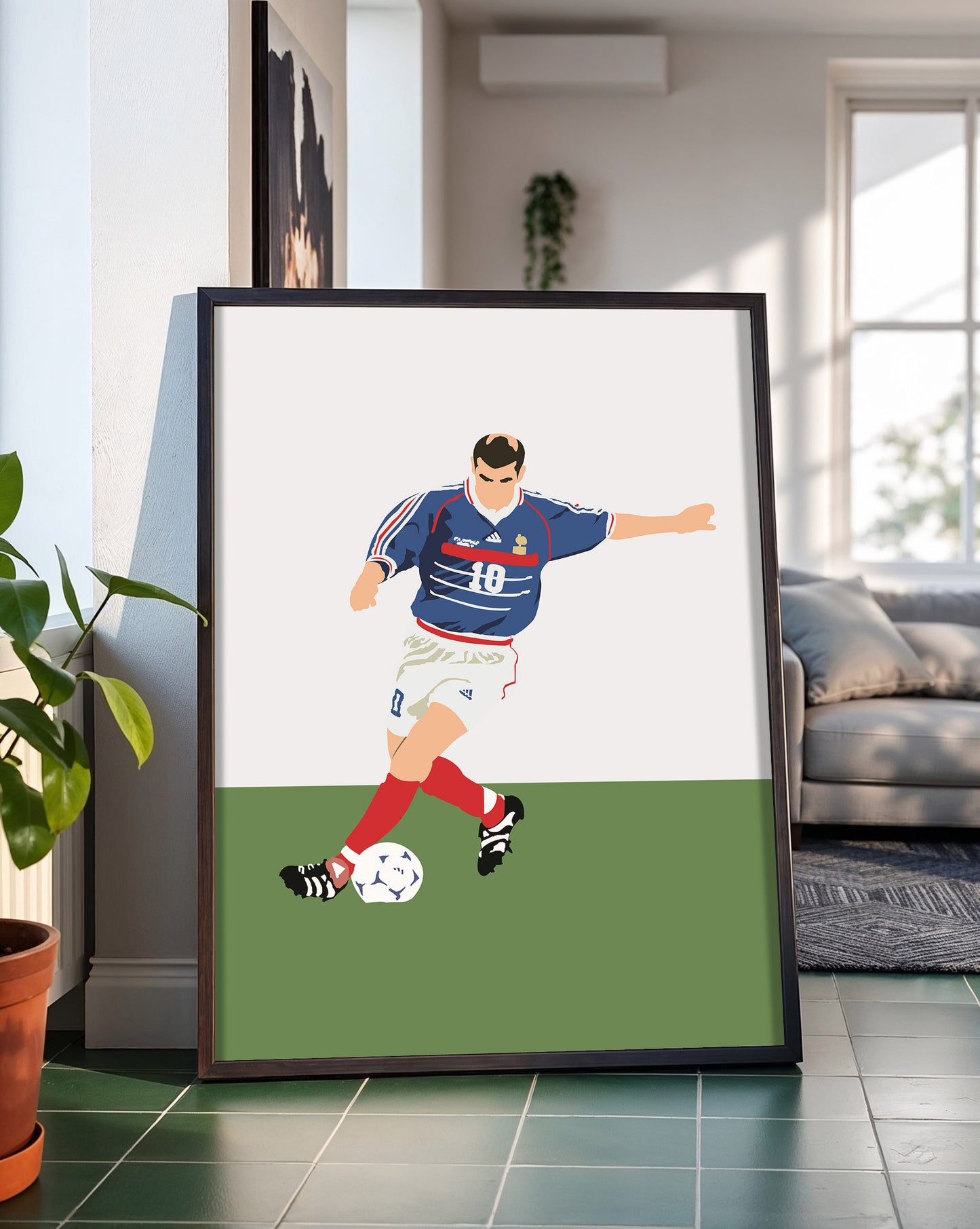 Zinedine Zidane Soccer France Print