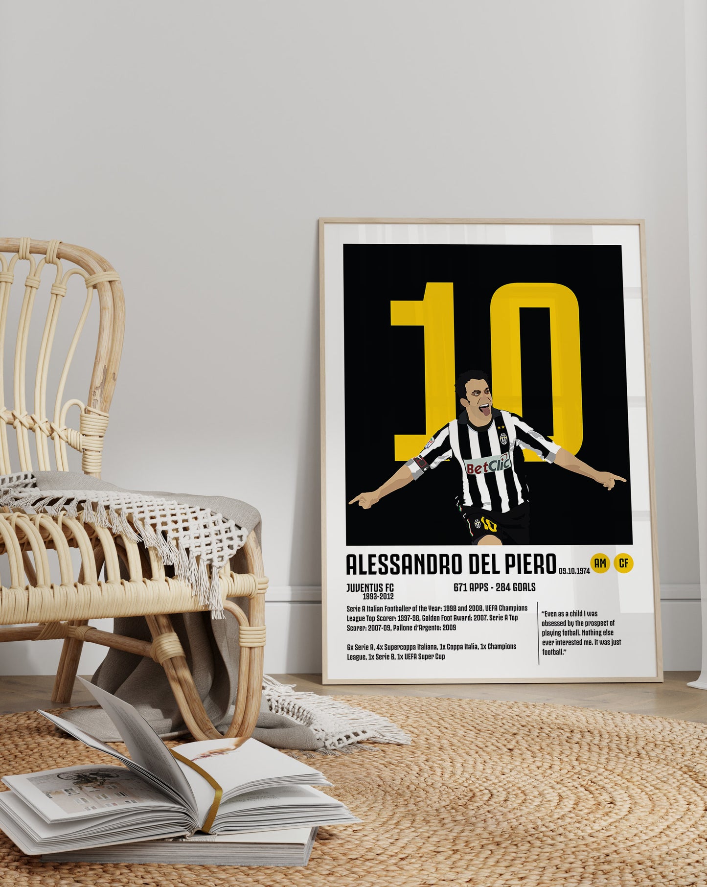 Alessandro Del Piero Soccer Prints