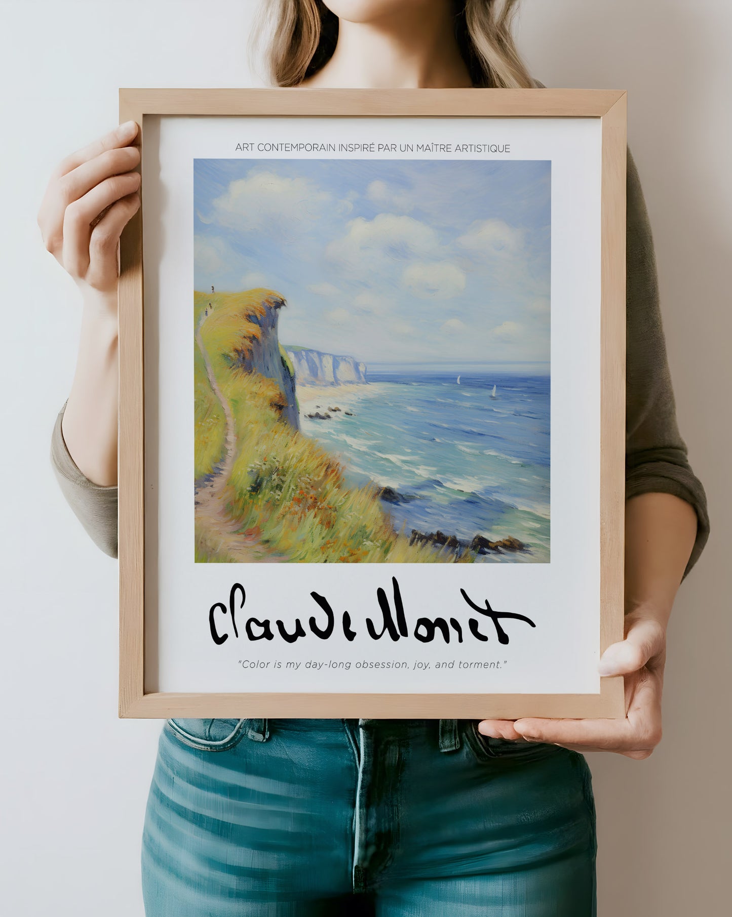Claude Monet - Beach View Print