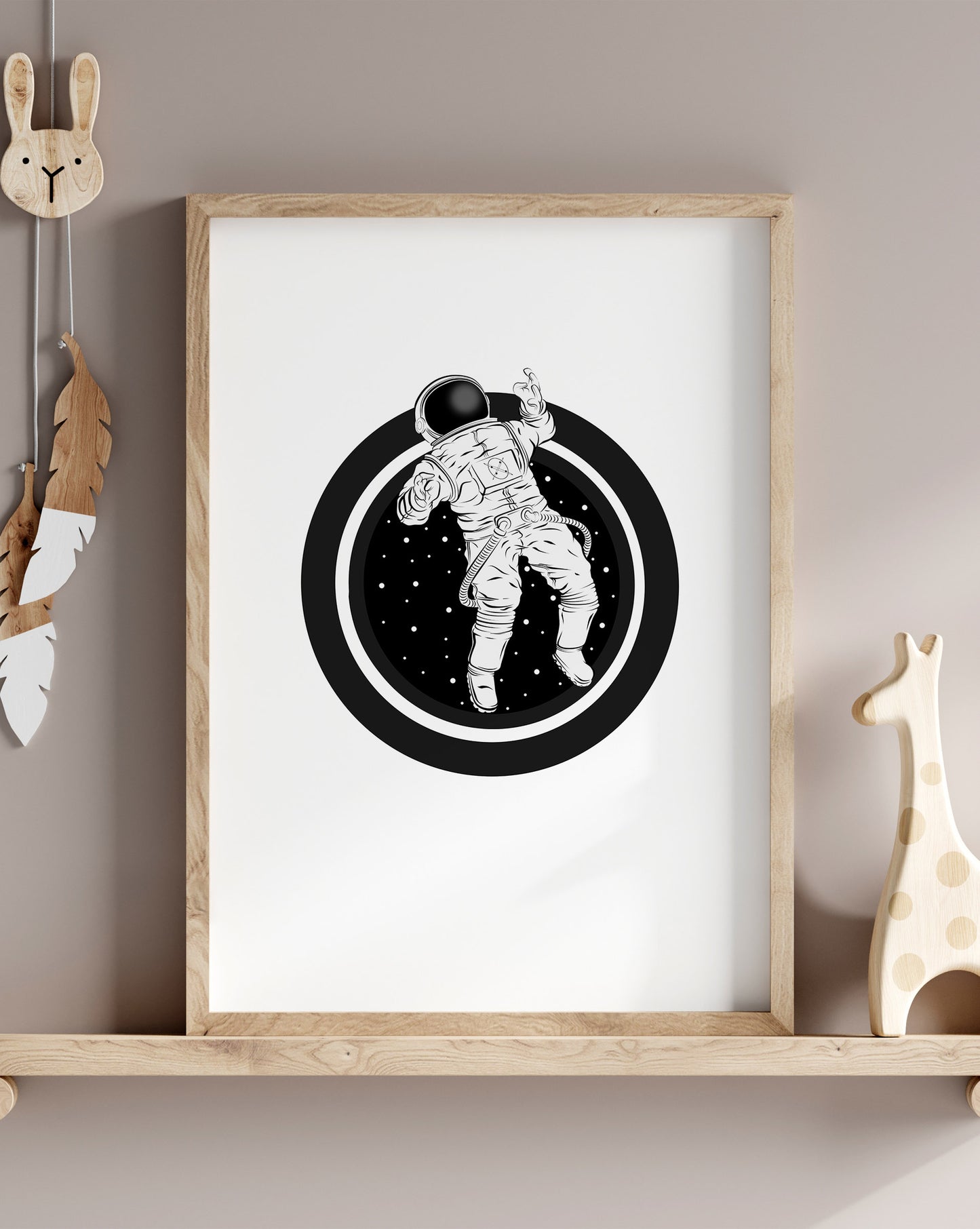 Astronaut Space Poster