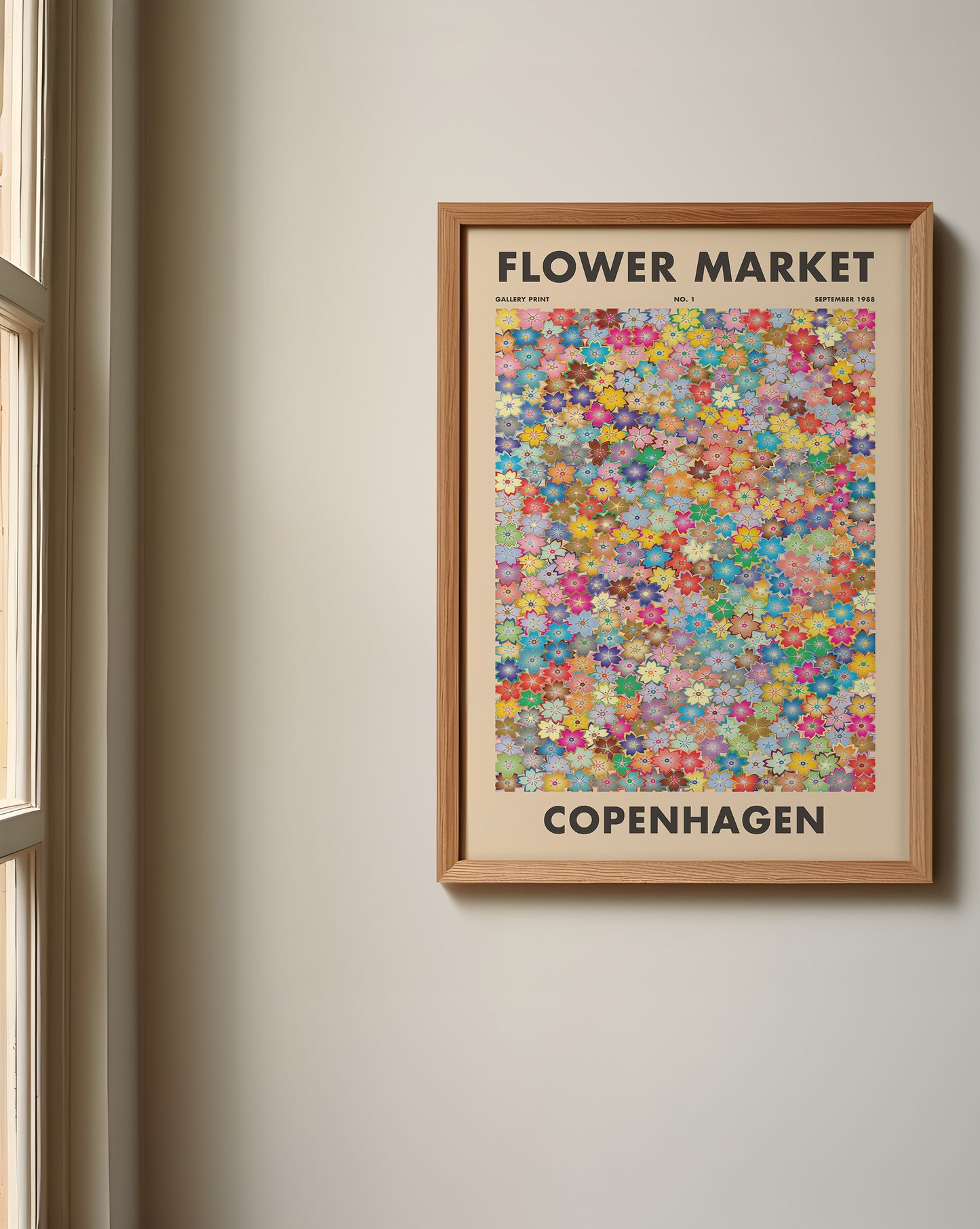 Flower Market Copenhagen Poster