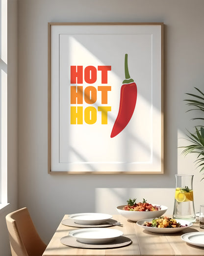 Hot Hot Hot Chili Poster