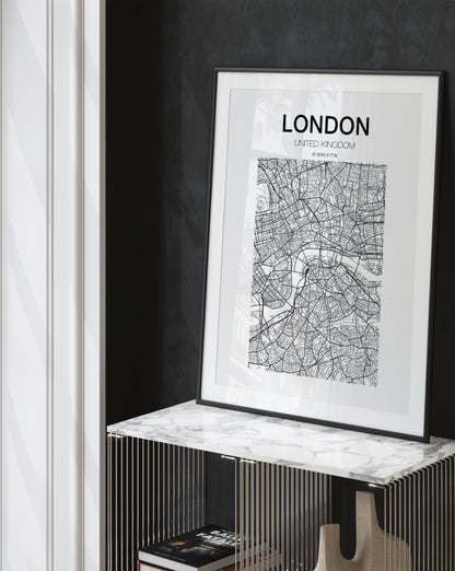 London City Map Prints