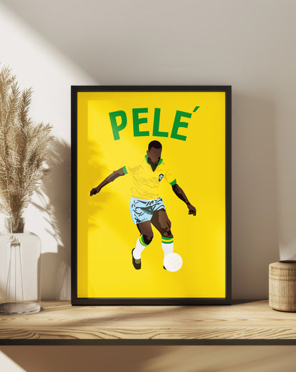 Pele Brazil World Cup Print